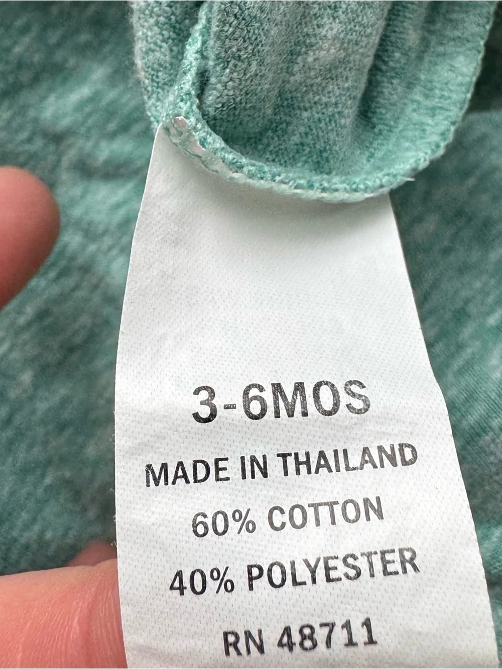 Lullaby Lane Mint Green Polo Romper Baby One Piece 3-6 Months